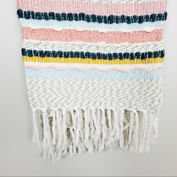 LONDON KAYE Tufted Woven Throw Blanket Boho Home - Picture 3 of 6